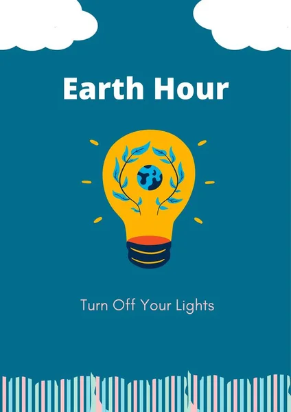 Blue Lamp Earth Hour (Poster)