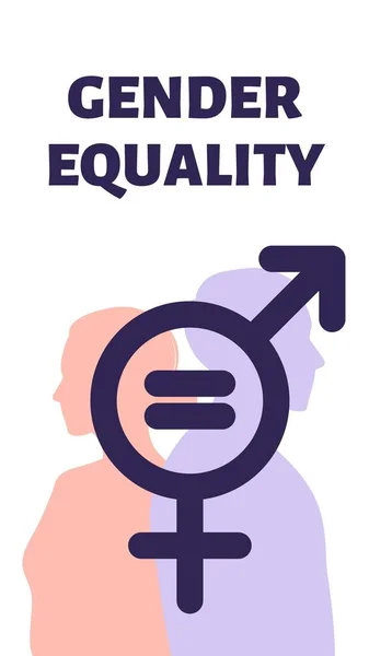 Campanha Igualdade Gênero Minimalista Rosa Azul Instagram Story — Fotografia de Stock