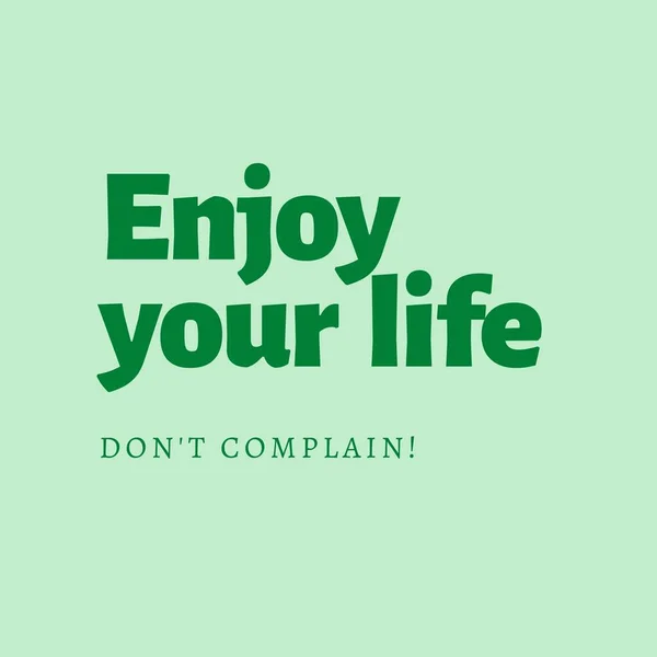 Green Enjoy Your Life Quote Instagram Post
