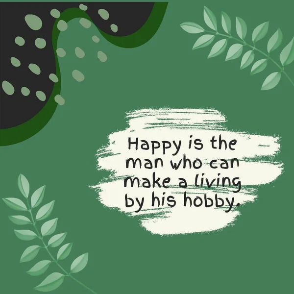 Green Inspirational Cytaty Post Instagram — Zdjęcie stockowe