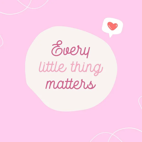 Mauve Pink Simple Animated Quote Instagram Post — ストック写真