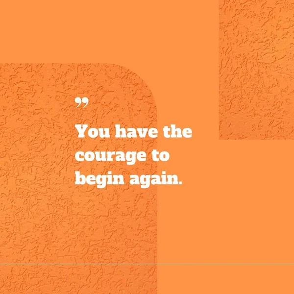 Orange Bold Life Quote Instagram Post — Stock fotografie