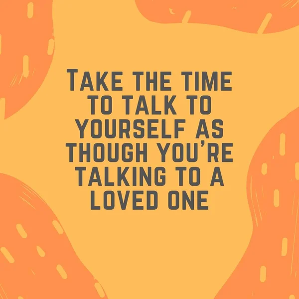 Inggris Orange Yellow Life Quotes Instagram Post — Stok Foto