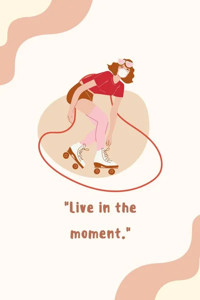 Peach Brown Simple Illustration Inspiring Life Quotes Pinterest Pin