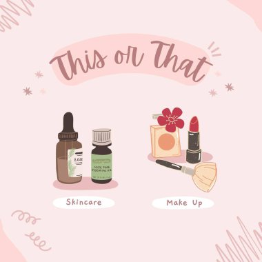 Bej Sevimli Bu veya Güzellik Bakımı Instagram Postası