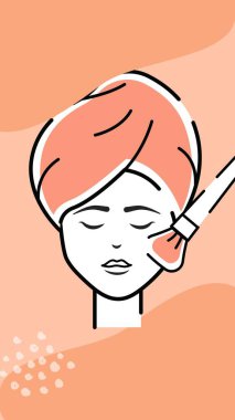 Kahverengi Turuncu Minimalist Güzellik Mağazası Instagram Hikayesi