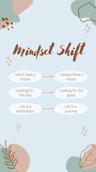 Sky Blue Abstract Mindset Shift Instagram Story — 스톡 사진