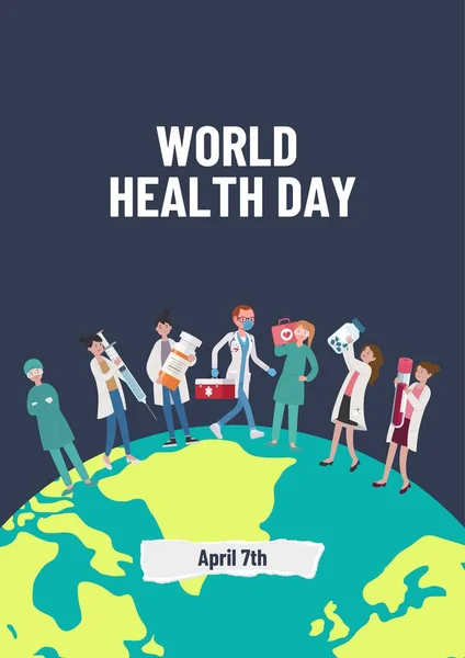 Światowy Dzień Zdrowia Plakat — Zdjęcie stockowe