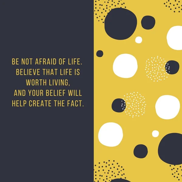 Yellow and Black Circle Pattern Life Quotes