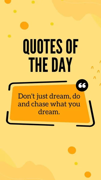 Жовтий Помаранчевий Мінімалізм Quotes Day Instagram Story — стокове фото