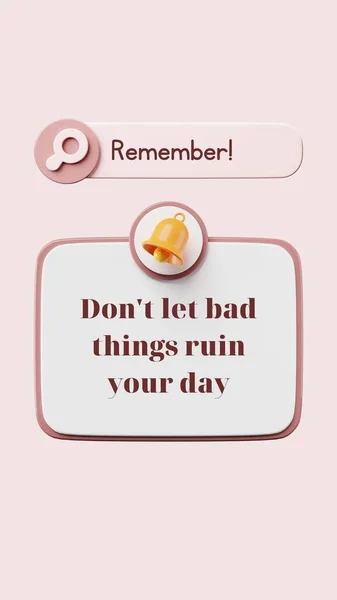 Yellow Pink Peach Quotes Bad Things Instagram Story — Stock Photo, Image