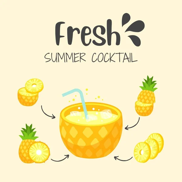 Fresh Summer Drink Instagram Post — Foto de Stock