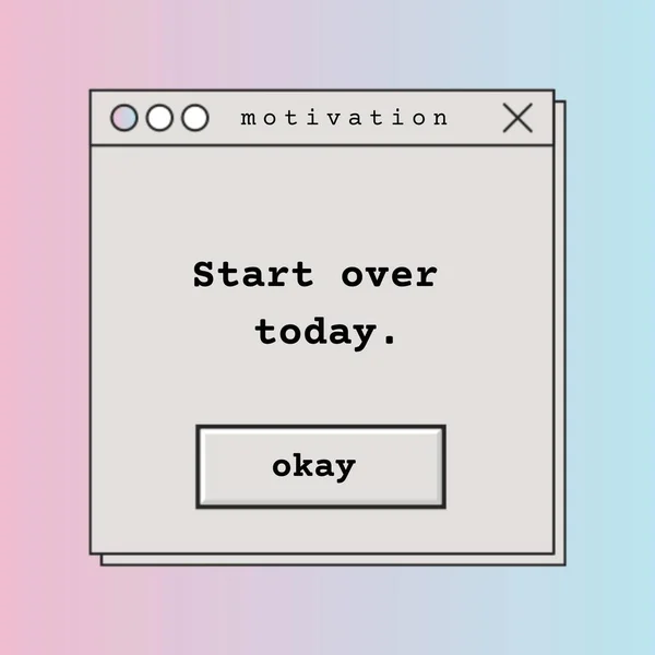 Minimal Motivation Quote Instagram Post — Stock fotografie