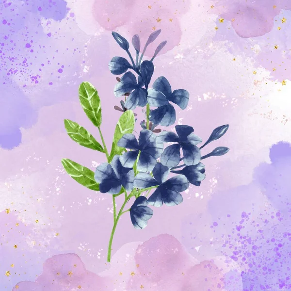 Фіолетовий Красивий Природний Принт Полотна — стокове фото