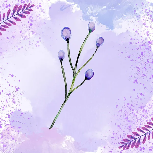 Purple Beautiful Natural Canvas Print — Stock Photo, Image