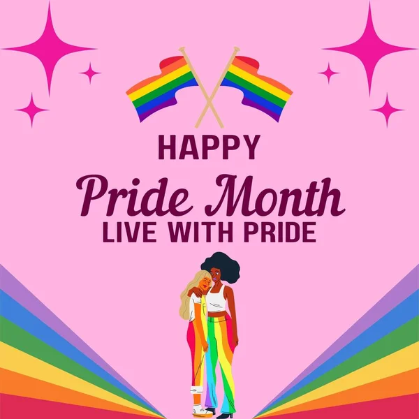 Colorful Modern Happy Pride Month Instagram Post