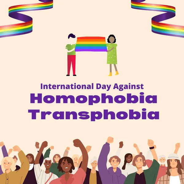 full color Modern International Day Against Homophobia And Transphobia(instagram post)