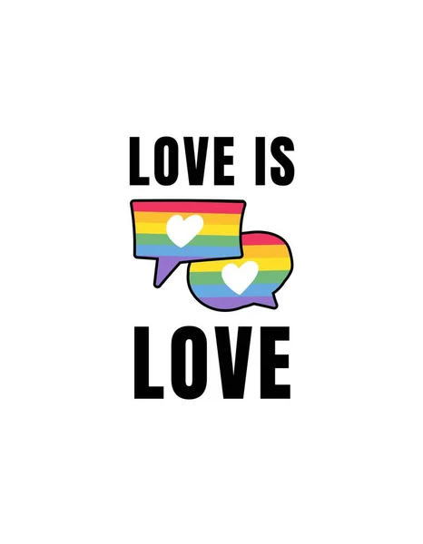 Multicolor Colorful Rainbow Cartoon Lgbtq Pride Art Shirt Bubble Love — Fotografia de Stock