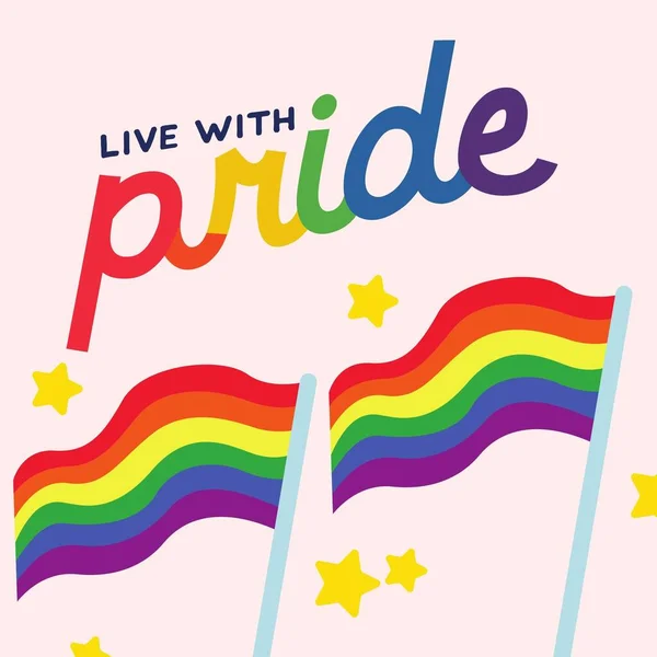 Rainbow Pride month Instagram Post template LGBTQ Post