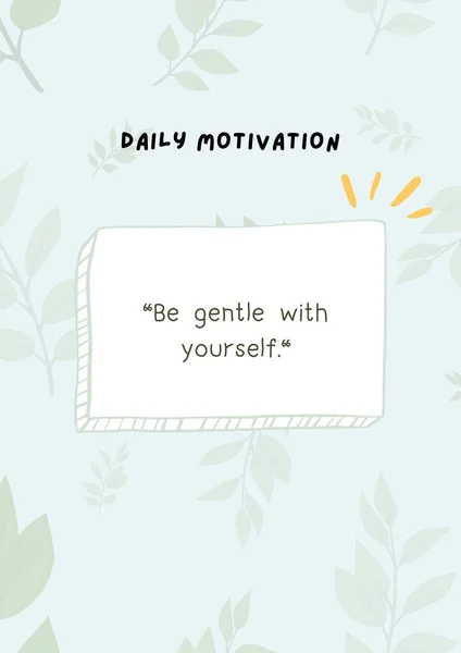 Green Simple Daily Motivation Poster