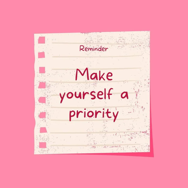 Pink Playful Minimalist Reminders Instagram Post — Stok Foto
