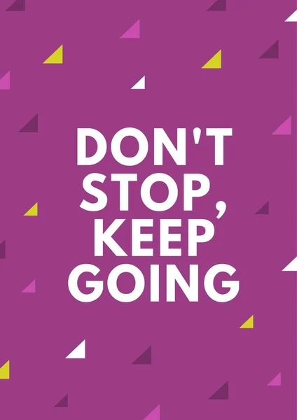 Desain Grafis Purple Motivational Poster Art — Stok Foto