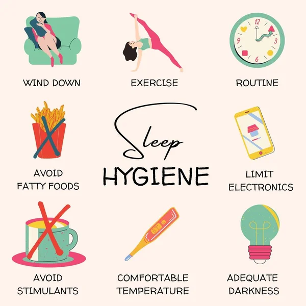 Sleep Hygiene Instagram Post — Stock Photo, Image