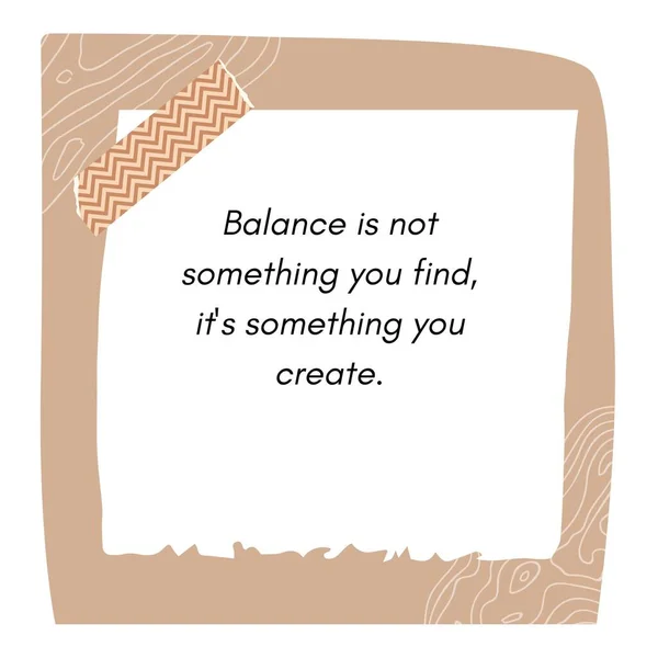 White Brown Minimalist Daily Quotes Instagram Post — 스톡 사진