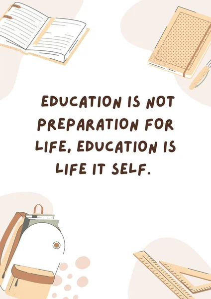 White Illustration Education Motivation Classroom Plakát — Stock fotografie