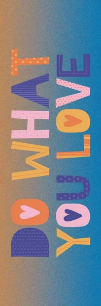 Yellow and Blue Gradient Colorful Typography Positivity Quote Bookmark
