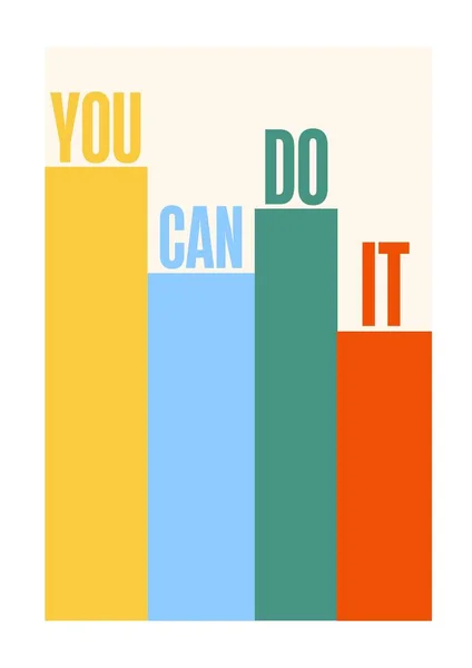 You Can Motivational Class Plakát — Stock fotografie