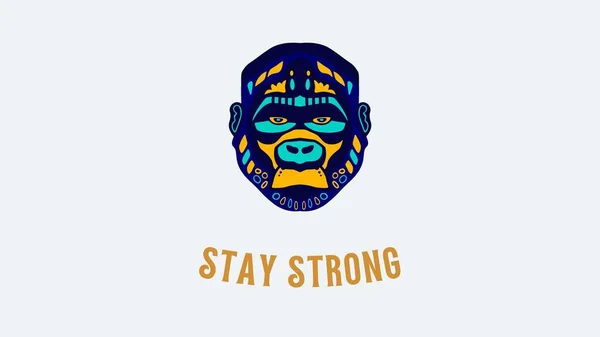 Colorful Stay Strong Quote Desktop Wallpaper — Stock Photo, Image