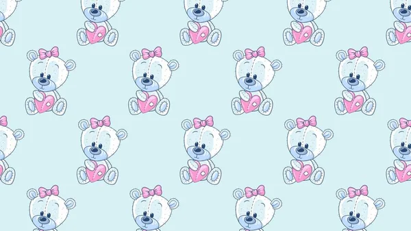 Cute Bear Desktop Wallpaper — Foto de Stock