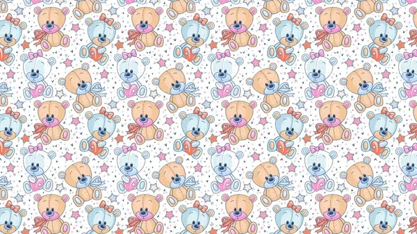 Cute Bear Desktop Wallpaper — Stockfoto