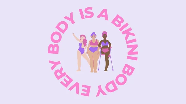Every Body is a Bikini Body Diversity Desktop Wallpaper