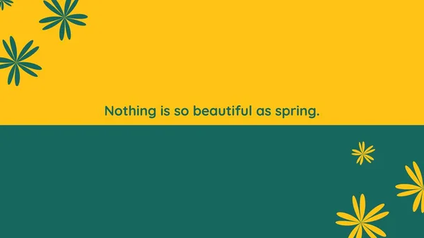 Green Floral Spring Desktop Wallpaper — Stock Photo, Image
