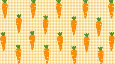 Turuncu Havuç Deseni Masaüstü Duvar Kağıdı