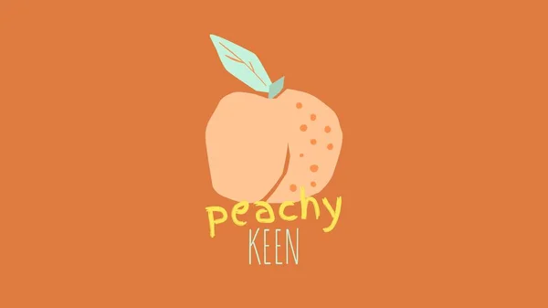 Orange Peachy Keen Tapete — Stockfoto