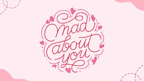 Pastel Soft Pink Pink Quote Valentine Cute Wallpaper Desktop — Stock Photo, Image