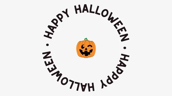 Playful Happy Halloween Pumpkin Desktop Wallpaper — Foto Stock