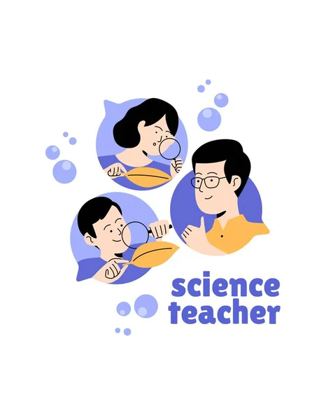 Purple Teal Flask Science Teacher Professional T-Shirt