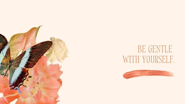 stock image Rose Peach Collage Beauty Style Desktop Wallpaper