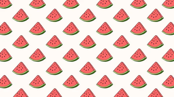 Watermeloen Bureaublad Achtergrond Kunst Grafisch Ontwerp — Stockfoto