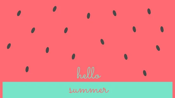 Watermelon Summer Desktop Wallpaper — Fotografia de Stock