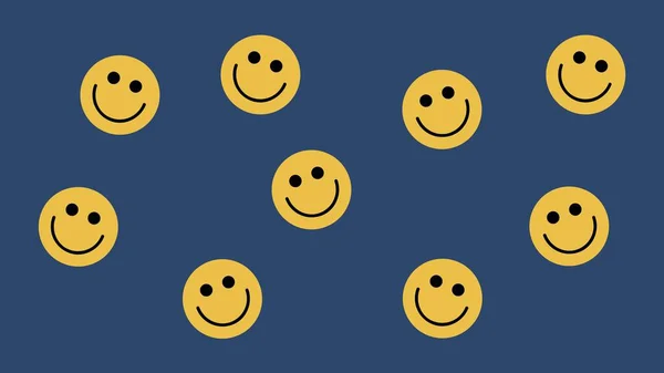 Yellow Smile Desktop Wallpaper — Stock Photo, Image