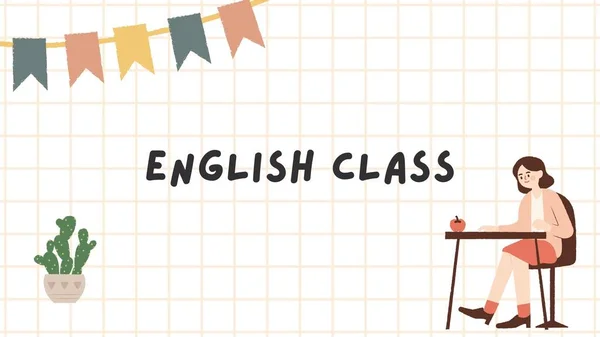 Brown Beige Playful English Class Education Presentation