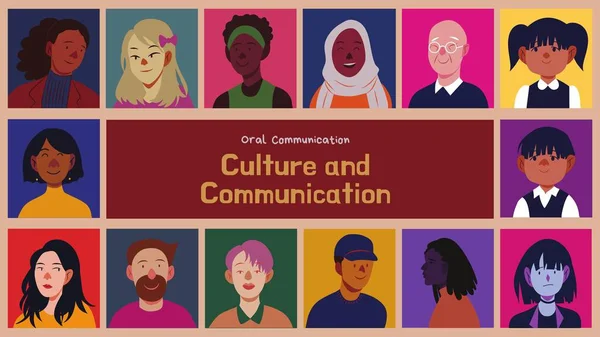 Cultura Colorida Apresentação Comunicação — Fotografia de Stock