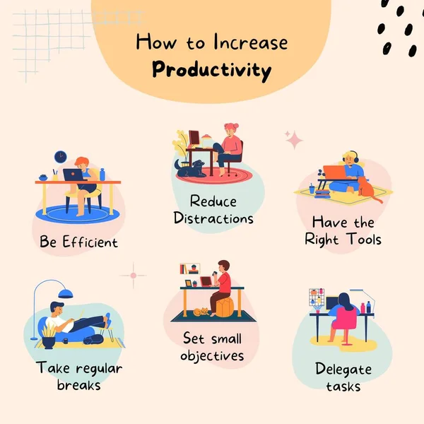 Grädde Lekfull Hur Man Kan Öka Din Produktivitet Lista Instagram — Stockfoto