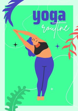 Yoga Rutin Poster Şablonu