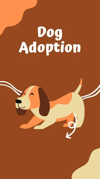 Brown Creative Pet Adoptie Promotie Instagram Story — Stockfoto